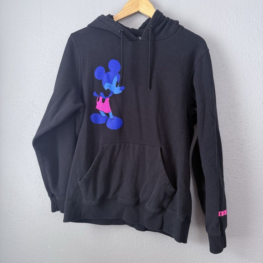 Disney Mickey And Friends Mickey Black Hoodie Sweater M Unisex Neff